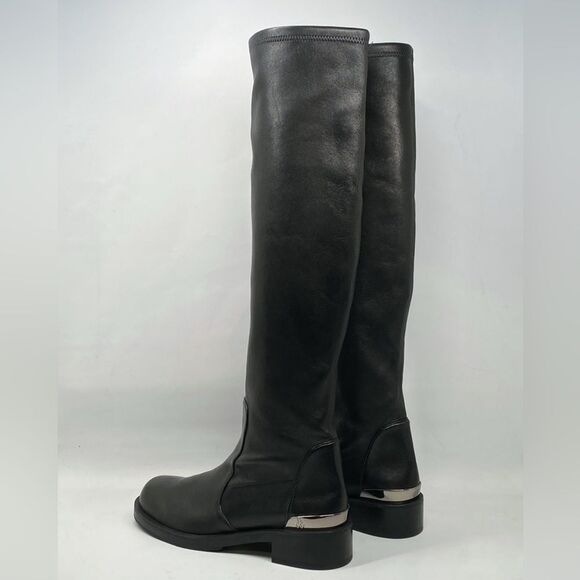 Stuart Weitzman Bold SW Logo Slouch Boots size 6.5 - Picture 7 of 14